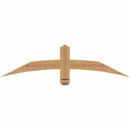 Ekena Millwork Bellingham Timber Gable Bracket, Western Red Cedar, 48"W x 12"H x 1 1/2"D x 3 1/2"F, 6/12 Pitch GBW048X12X0204BEL00SWR